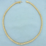 3ct Tw Graduated Diamond Necklace In 14k Yellow Gold