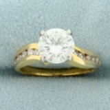 2ct Tw Diamond Engagement Ring In 14k Yellow And White Gold