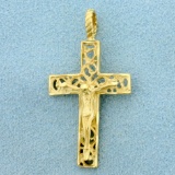 Crucifix Pendant In 14k Yellow Gold