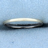 Pinky Band Ring In 14k White Gold