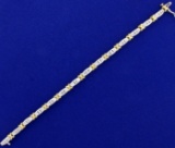 1.25ct Tw Diamond Tennis Bracelet In 14k White And Yellow Gold
