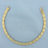 Mens 8 Inch Nugget Link Bracelet In 14k Yellow Gold