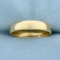 Mens Wedding Band Ring In 14k Yellow Gold