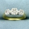 1/2ct Tw Diamond Flower Design Ring In 14k Yellow And White Gold