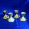 Vintage Set Of 4 Sterling Silver Candle Stick Holders