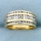 3/4ct Tw Channel-set Diamond Wedding Or Anniversary Band Ring In 10k Yellow Gold