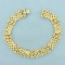 Mens 8 1/2 Inch Jubilee Link Bracelet In 14k Yellow Gold