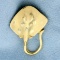 Stingray Pendant In 14k Yellow Gold