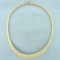 Italian Diamond Cut Graduated Necklace In 14k Yellow Gold