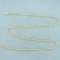 18 Inch Rope Link Chain Necklace In 14k Yellow Gold