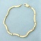 Designer Link Bracelet In 14k Yellow Gold