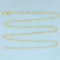 Italian Made 18 Inch Twisting Curb Link Chain Necklace In 14k Yellow Gold