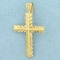 Cross Pendant In 14k Yellow Gold