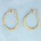 S-link Chain Hoop Earrings In 14k Yellow Gold