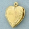 Nana Heart Locket Pendant In 10k Yellow Gold