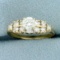 Vintage 1ct Tw Diamond Engagement Ring In 14k Yellow Gold