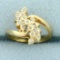 Vintage Diamond Childs Ring In 14k Yellow Gold