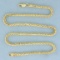 Italian Made 16 In Foxtail Link Chain Necklace In 14k Yellow Gold