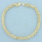 French Rope Link Bracelet In 14k Yellow Gold