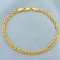 Italian Made Curb Link Bracelet In Gold Over Sterling Silver