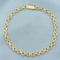 Italian Made C Link Bracelet In 14k Yellow Gold