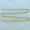 French Rope Link Chain Necklace In 14k Yellow Gold