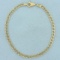 Square Curb Link Bracelet In 18k Yellow Gold