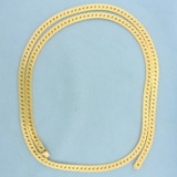 30 Inch Heavy C Link Chain Necklace In 14k Yellow Gold