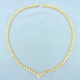 19 Inch Diamond Cut Sparkle Necklace In 14k Yellow Gold