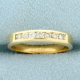 Diamond Wedding Or Anniversary Band Ring In 14k Yellow Gold