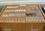 International Serenity Sixty-eight Piece Sterling Silver Flatware Set