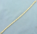 Diamond Cut Circle Link Bracelet In 14k Yellow Gold