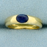 Sapphire Band Ring In 18k Yellow Gold