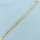 Woven Design Bracelet In 14k Yellow Gold