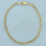 Square Curb Link Bracelet In 18k Yellow Gold