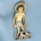 Saint Lazarus Pendant In 14k Yellow And White Gold