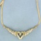 3/4ct Tw Diamond Heart Necklace In 14k Yellow Gold
