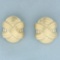 Large Statement Clip On Earrings In 14k Yellow Gold