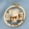 Le Soir French Belgian Newspaper 3d Pendant In 14k Yellow Gold