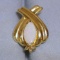 Opal And Diamond Pendant Or Slide In 10k Yellow Gold