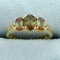2ct Tw Andalusite Three-stone Ring In 14k Yellow Gold