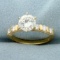 1.5ct Tw Diamond Engagement Ring In 18k Yellow Gold