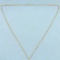 21 1/2 Inch Curb Link Chain Necklace In 10k Yellow Gold
