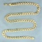 23 Inch Curb Link Chain Necklace In 10k Yellow Gold