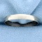 Mens Wedding Band Ring In 10k White Gold