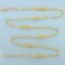 24 Inch Fratelli Chini Designer Elongated Cable Link Chain Necklace In 18k Yellow Gold