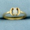 Vintage Opal Solitaire Ring In 14k Yellow Gold