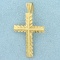 Cross Pendant In 14k Yellow Gold