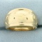 Diamond Cut Flower Nature Design Band Ring In 14k Yellow Gold