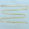 Serpentine Link 21 Inch Chain Necklace In 18k Yellow Gold